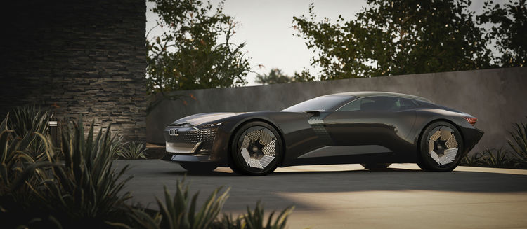 Audi unveils Skysphere, a pure electric concept car with adjustable wheelbase.