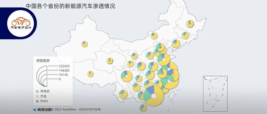 Geographical distribution and battery status of electric vehicles.