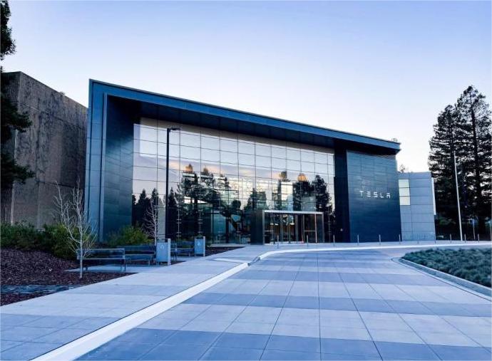 Tesla's global engineering headquarters officially unveiled in California.