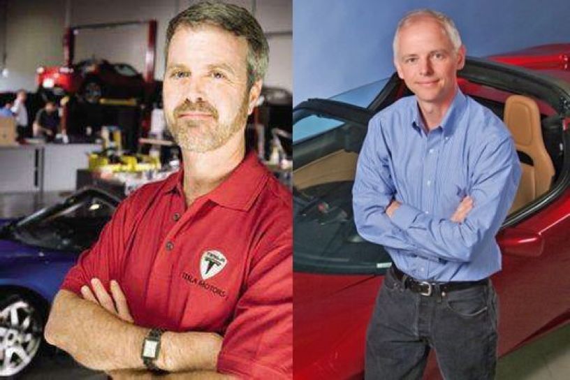 ▲ Tesla co-founders Martin Eberhard (left) and Marc Tarpenning (right)