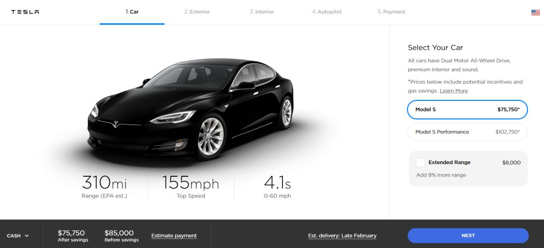 Model S/X Range